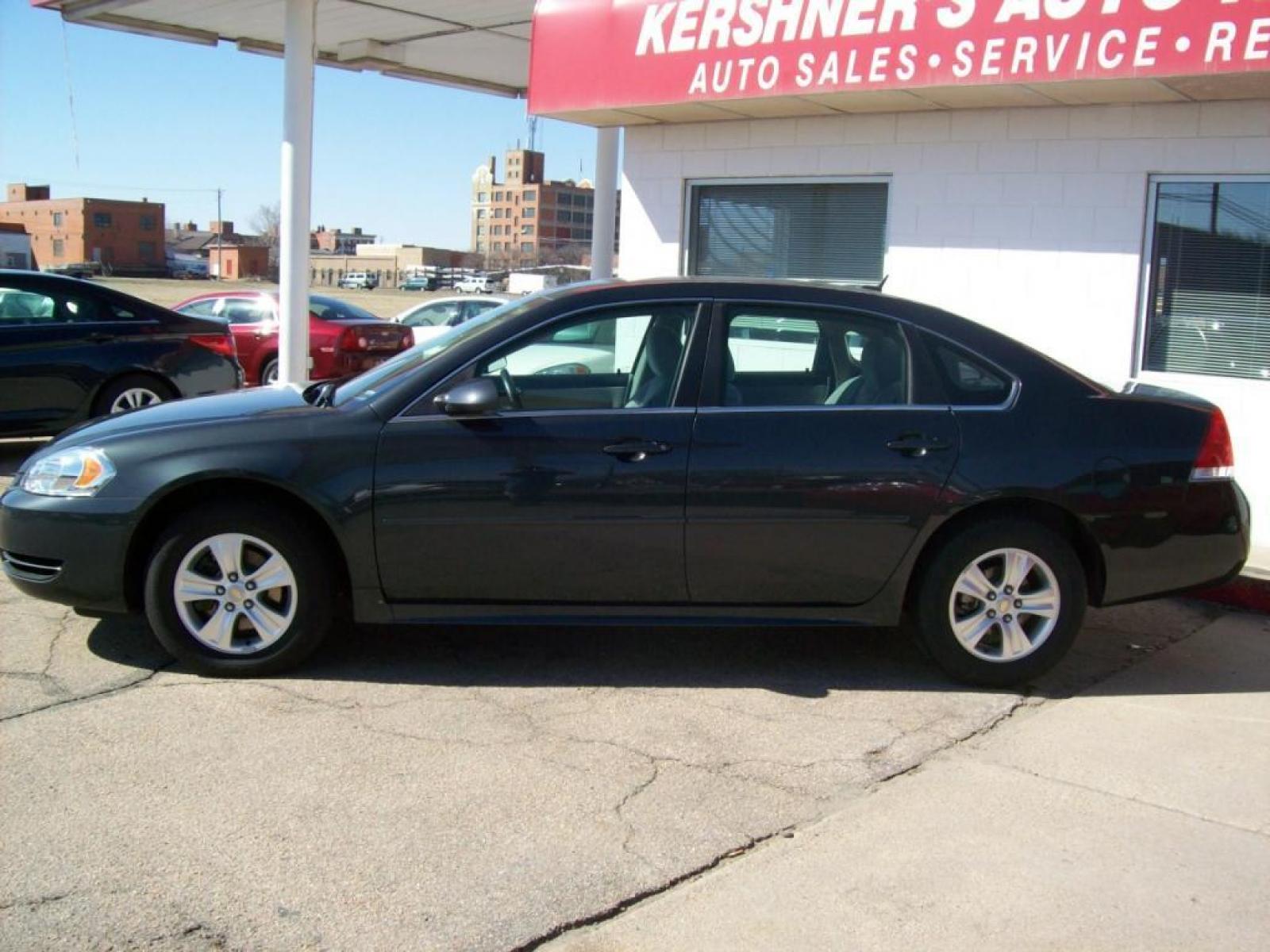2014 Charcoal /Light Grey Chevrolet Impala LS (2G1WA5E3XE1) with an 3.6-Liter V6 Cylinder Engine engine, Automatic transmission, located at 220 West South St., Hastings, NE, 68901, (402) 461-3161, 40.582653, -98.383919 - Photo #2