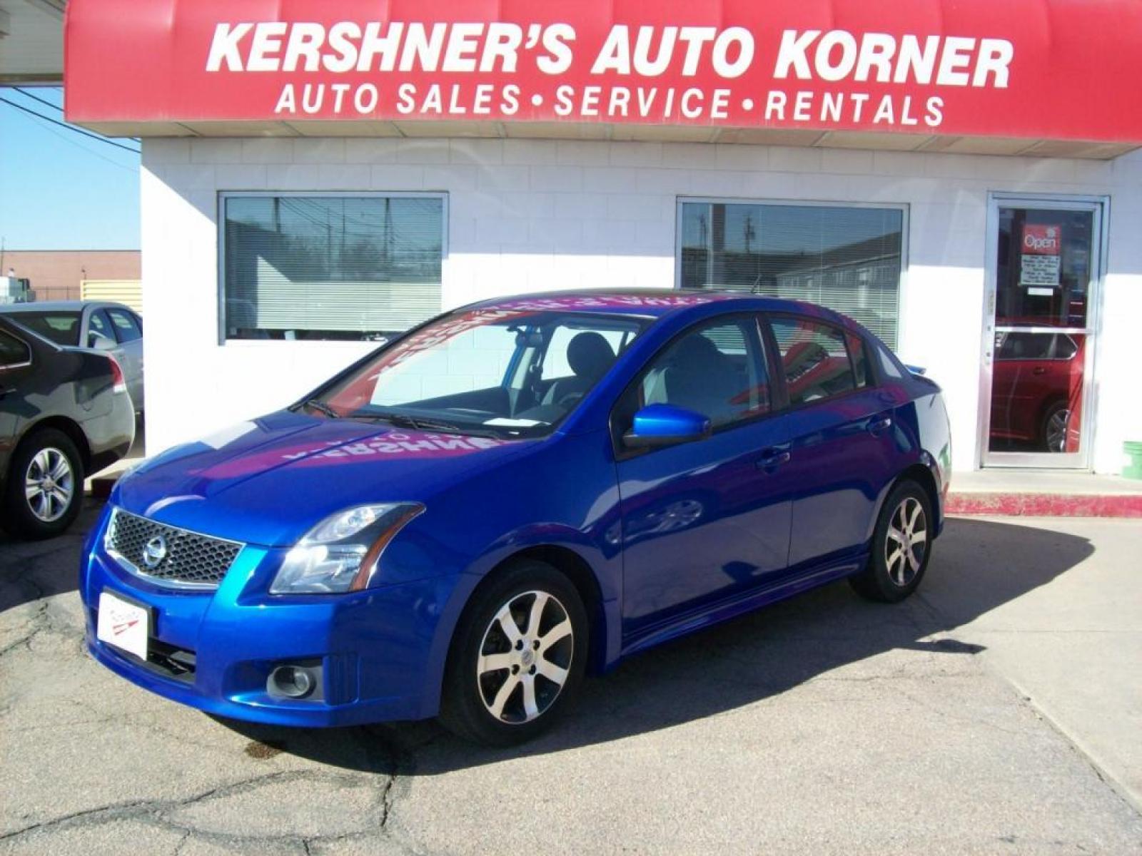 2011 Blue /Gray Nissan Sentra 2.0; 2.0 S; 2.0 SL; 2.0 SR (3N1AB6AP0BL) with an L4, 2.0L engine, Automatic transmission, located at 220 West South St., Hastings, NE, 68901, (402) 461-3161, 40.582653, -98.383919 - This is a Special Edition! Leather, AM-FM-CD, Navigation System, Satellite Radio - XM, Front Wheel Drive, Cruise Control, Power Windows and Locks, Rear Defrost, Power Driver's Seat, Split Back Seat, Alloy Wheels. - Photo #0