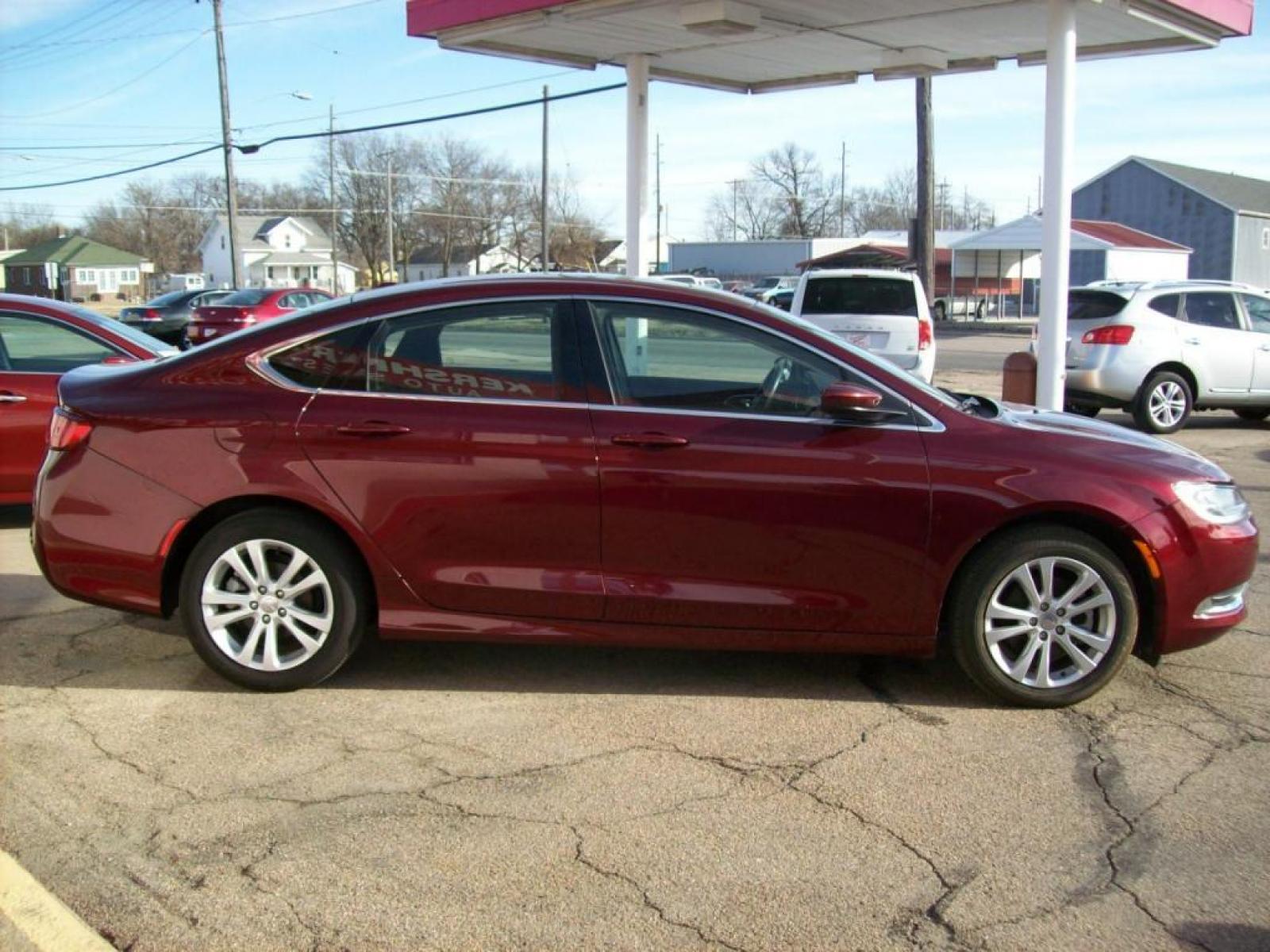 2015 Red /Graphite Grey Chrysler 200 Limited (1C3CCCAB7FN) with an L4, 2.4L engine, Automatic transmission, located at 220 West South St., Hastings, NE, 68901, (402) 461-3161, 40.582653, -98.383919 - 4 Cyl. Sunroof, Alloy Wheels, Back-up Camera, 48,xxx Miles - Photo #9